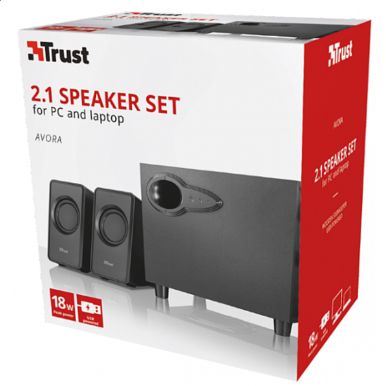 TRUST Avora 2.1 Subwoofer speaker set (20442)