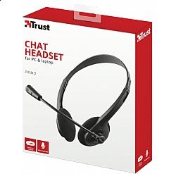 TRUST Primo Chat Headset crni