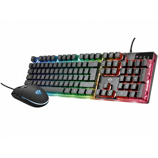 TRUST Tastatura+miš GXT 838 AZOR žični set, gaming, crna