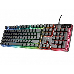TRUST Tastatura GXT 835 AZOR žična, RGB, gaming, crna