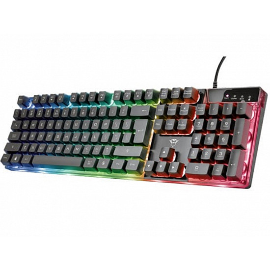 TRUST Tastatura GXT 835 AZOR žična, RGB, gaming, crna TRUST Tastatura GXT 835 AZOR žična, RGB, gaming, crna