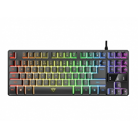 TRUST Tastatura GXT833 THADO žična, RGB, gaming, crna