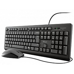 TRUST Tastatura+miš Primo žični set, SRB, crna