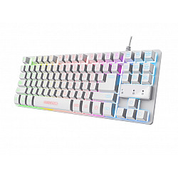 TRUST tastatura GXT833 THADO žična, RGB, gaming, bela