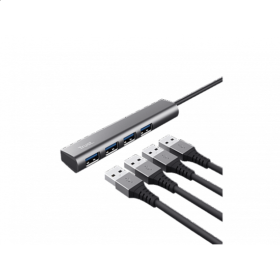 TRUST Adapter HALYX USB-3.2, 4xUSB, siva TRUST Adapter HALYX USB-3.2, 4xUSB, siva