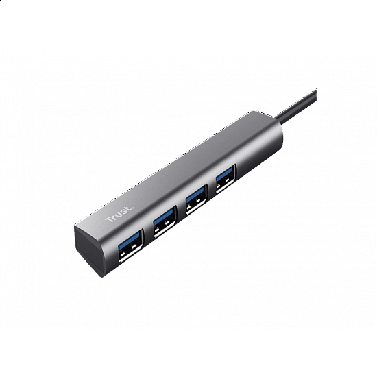 TRUST Adapter HALYX USB-3.2, 4xUSB, siva