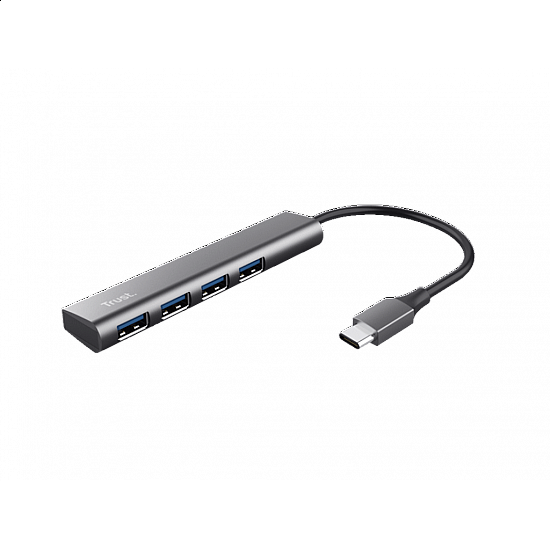 TRUST Adapter HALYX USB-3.2, 4xUSB, siva