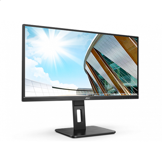 AOC monitor 24P2QM 23.8" , VA, 1920x1080, 75Hz, 4ms GtG, VGA,DVI,HDMI,DP,USB, pivot,visina, zvučnici, crna