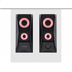 TRUST zvučnici GXT606B JAVV, 2.0, 12W(6W RMS) RGB, crna