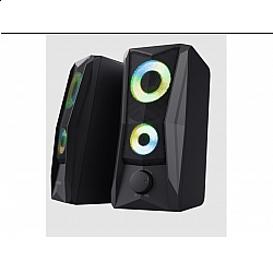 TRUST zvučnici GXT606B JAVV, 2.0, 12W(6W RMS) RGB, crna
