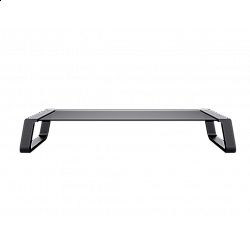 TRUST postolje za monitore MONTA GLASS, crna