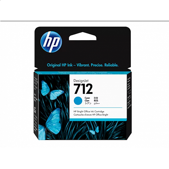 HP 712 29-ml Cyan DesignJet Ink Cartridge HP 712 29-ml Cyan DesignJet Ink Cartridge