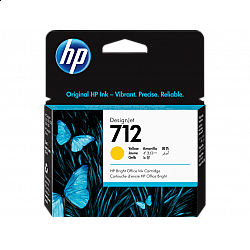 HP 712 29-ml Yellow DesignJet Ink Cartridge