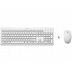 HP tastatura+miš 230 bežični set, US, 3L1F0AA, bela