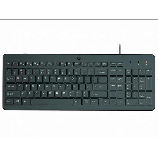 HP tastatura 150 žična, US, 664R5AA, crna