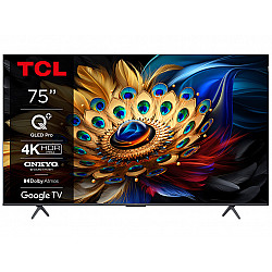 TCL televizor 75C655, QLED, 75" , 4K UHD, 60Hz, Google TV, crna