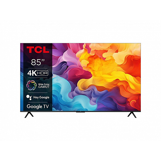 TCL televizor 85V6B, LED, 85" , 4K HDR, 60Hz, Google TV, crna