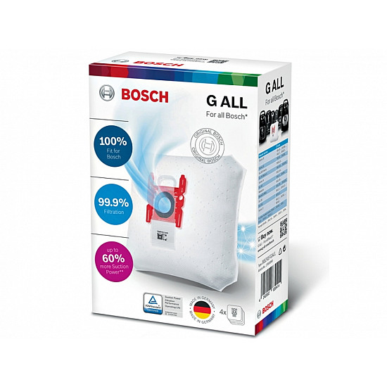 Bosch dodatni pribor za usisivač BBZ41FGALL, PowerProtect 4 kese (4.5L) +mikrofilter