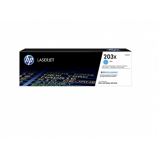 HP 203X High Yield Cyan Original LaserJet Toner Cartridge (CF541X)