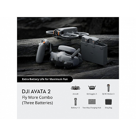 DJI dron Avata 2 Fly More Combo (Three Batteries)