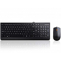 LENOVO tastatura+miš 300 žični set, US, 103P, crna