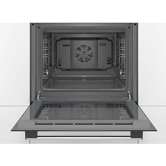 BOSCH Ugradna rerna HBF114ES0, mehanička, 66L, 3D vruć vazduh, teleskopske vođice, inox