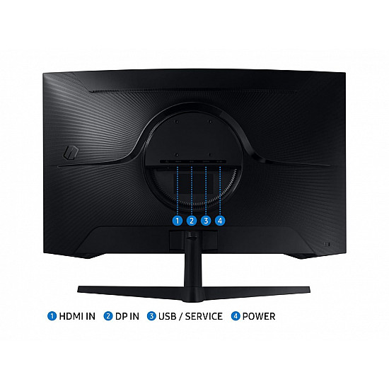 SAMSUNG monitor LS32CG552EUXEN 32" , VA,zakrivljen, 2560x1440, 165Hz, 1ms MPRT, HDMI,DP, freesync, VESA, crna