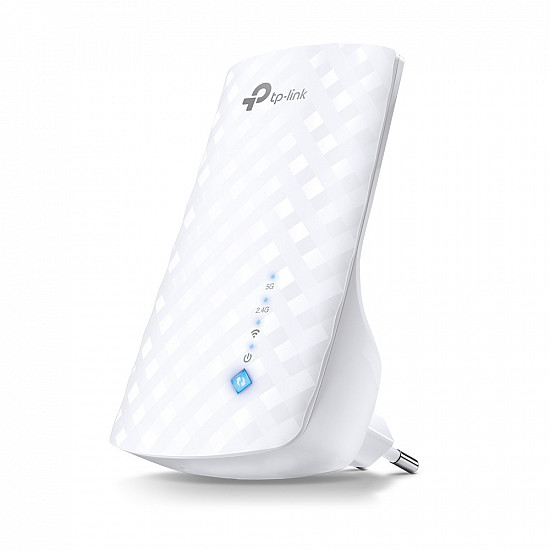 TP LINK AC750 Wi-Fi range extender 433Mbps at 5GHz +300Mbpsat 2,4Ghz 3 interne antene (RE190)