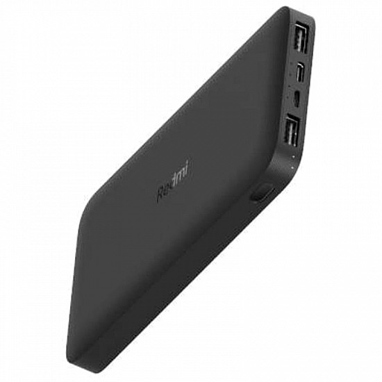 XIAOMI Prenosivi punjač Redmi Power Bank Black, 10000mAh, USBx2, Micro USB, USB Type-C, crna