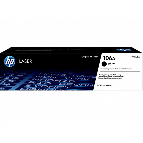 Hp 106a Black Original Laser Toner Cartridge W1106a 6176