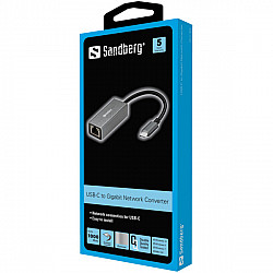 Sandberg adapter USB C-LAN 10, 100, 1000Mbps 136-04
