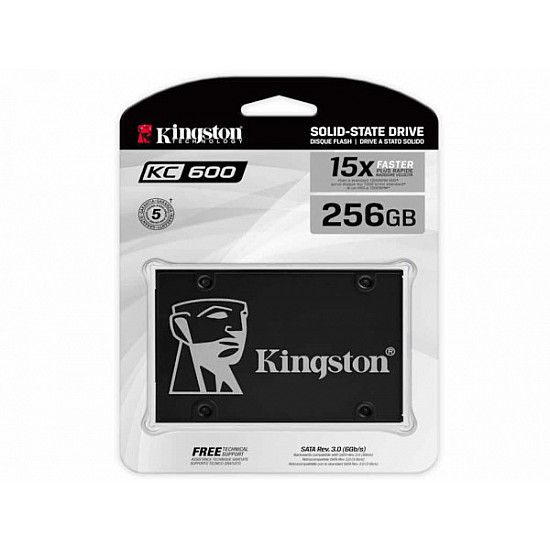 KINGSTON 256GB 2.5"  SATA III SKC600, 256G SSDNow KC600 series