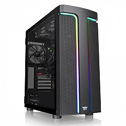 Thermaltake kućište H590 TG ARGB, Black, Win, SPCC, Tempered Glass*1, Lighting Strip, 