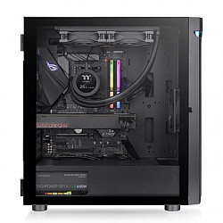 Thermaltake kućište H590 TG ARGB, Black, Win, SPCC, Tempered Glass*1, Lighting Strip, 