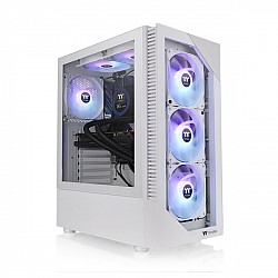 Thermaltake kućište View 200 TG ARGB x3, WHITE, Window, SPCC, Tempered Glass