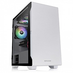 Thermaltake kućište S100 TG Snow, White, Win, SPCC, Tempered Glass*1, 120mm, bez PSU