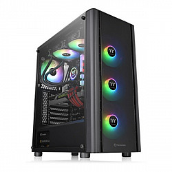 Thermaltake kućište V250 TG ARGB, Black, Win, SPCC, Temp. Glass, 120mm ARGB, bez PSU