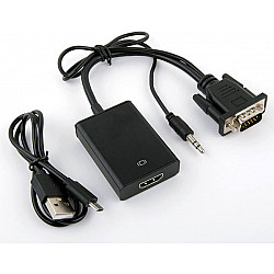 Stars Solutions adapter  VGA na HDMI crni