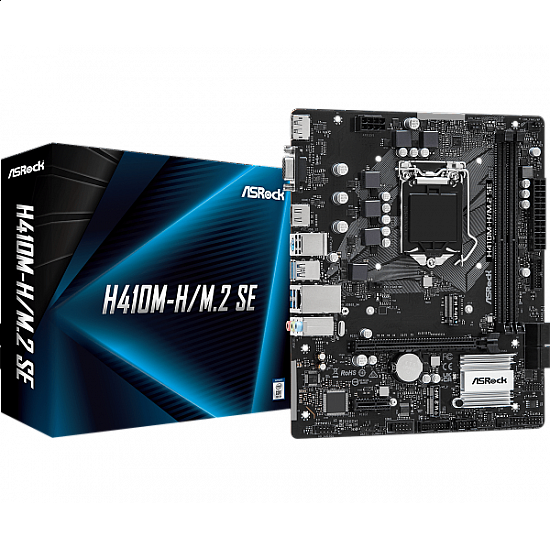 ASRock MB s1200 H410M-H, M.2 SE ASRock MB s1200 H410M-H, M.2 SE