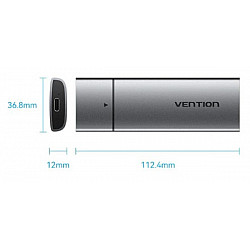 Vention SSD Rack KPEH0 M.2 NGFF USB-C 3.1 Aluminium
