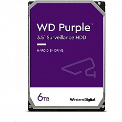 Western Digital HDD 6TB CMR SATA3 WD64PURZ 256MB Purple