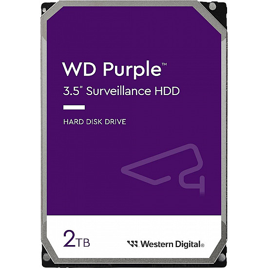 WD HDD 2TB WD23PURZ SATA3 256MB Caviar Purple