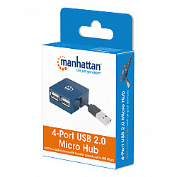 Manhattan USB HUB 4port 160605 2.0, 480Mbps, Plavi