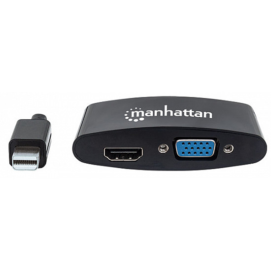 Manhattan adapter 152709 Mini DisplayPort, M - HDMI, VGA F Crni