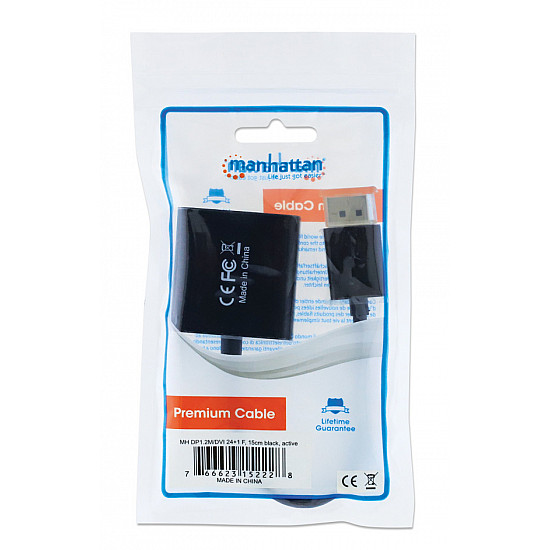 Manhattan adapter 152228 DisplayPort, M - DVI-D 24+1, F
