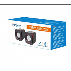 Manhattan zvučnici 2.0 161435, 6W black