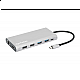Manhattan docking station 130660 12in1 USB-C - 3xHDMI, 4xUSB, LAN, CR, PD 100W