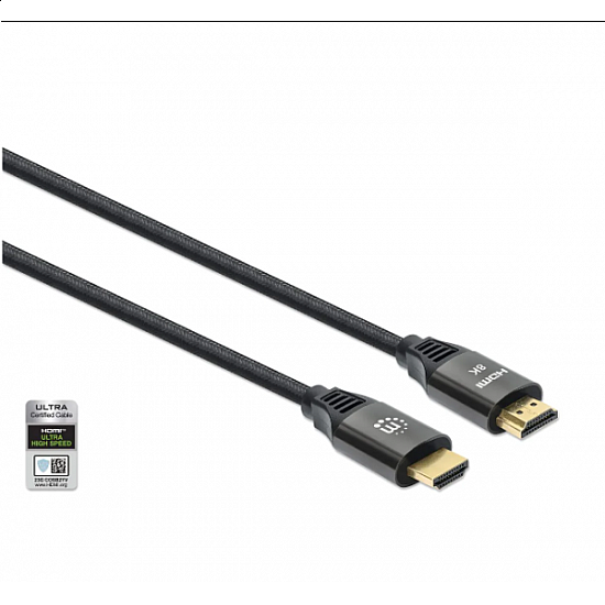 Manhattan kabl 355940 HDMI M, M 8K, 60Hz, 48Gbps, 2m