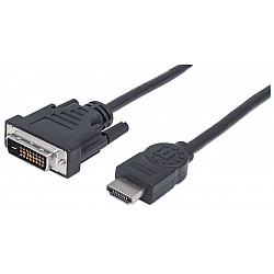 Manhattan kabl 372510 HDMI, M - DVI-D, M 24+1, 3m