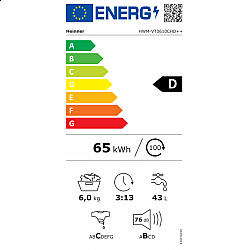 HEINNER mašina za pranje veša HWM-VT0610CHD++ 6kg, 1000o, 15programa
